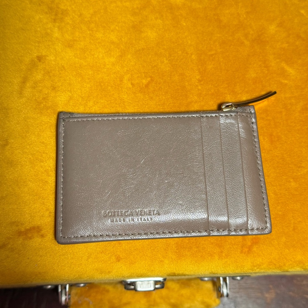 Bottega Veneta zippered Intrecciato card holder